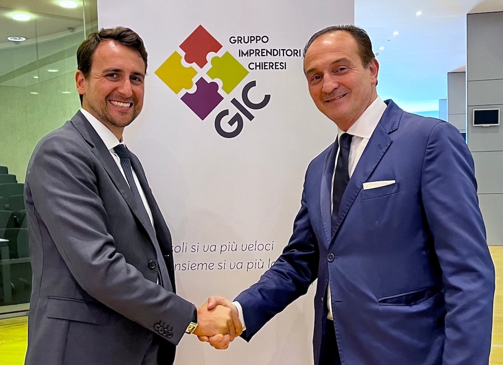 Dario Kafaie con il candidato alla presidenza della Regione Piemonte Alberto Cirio