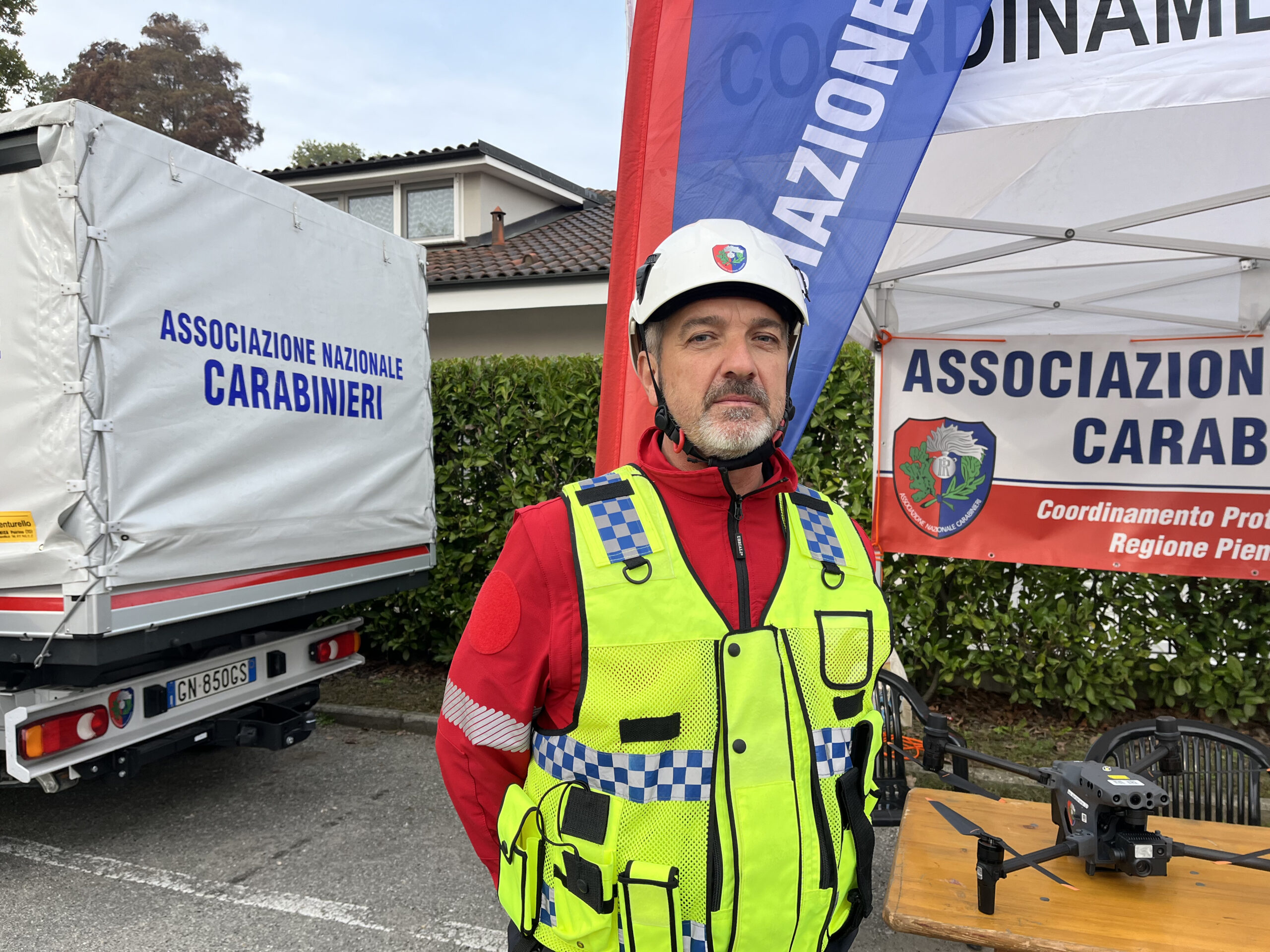 Giovanni Esposito, volontario dell’Associazione nazionale Carabinieri sezione di Santena